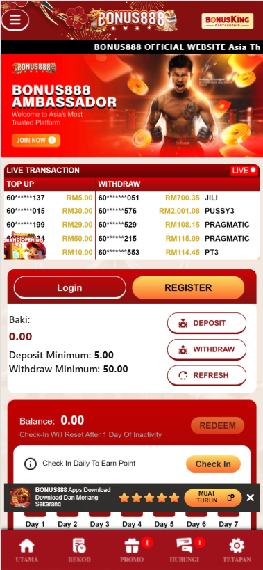 Bonus888 - Homepage - magnum888m