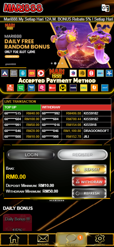 Mari888 - Homepage - magnum888m