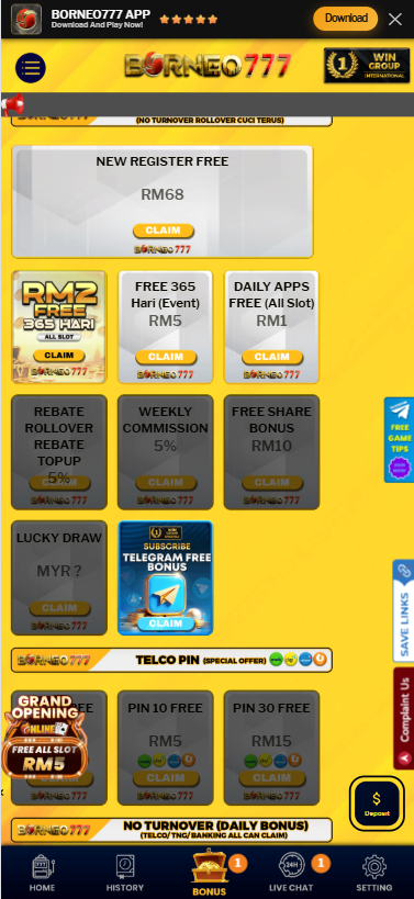 Borneo777 - Promotion - magnum888m