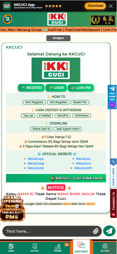 KKCuci - Livechat - magnum888m