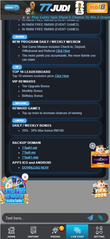 77Judi - Livechat - magnum888m