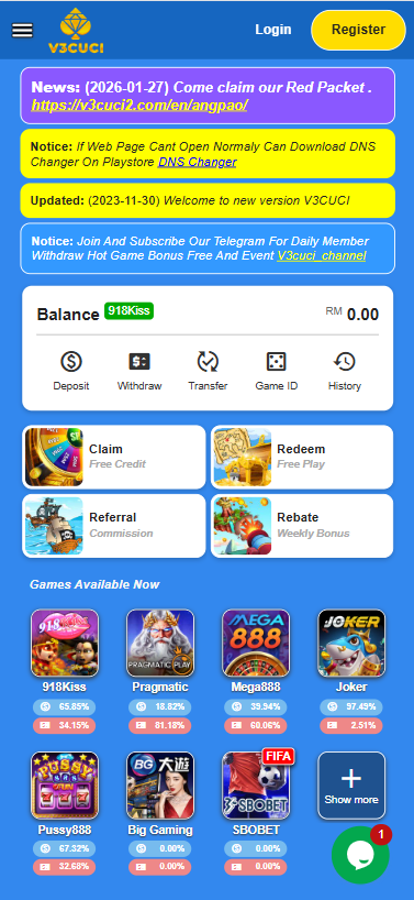 V3Cuci - Homepage - magnum888m